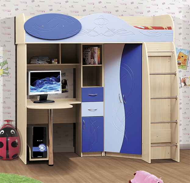 Таванско легло от MDF