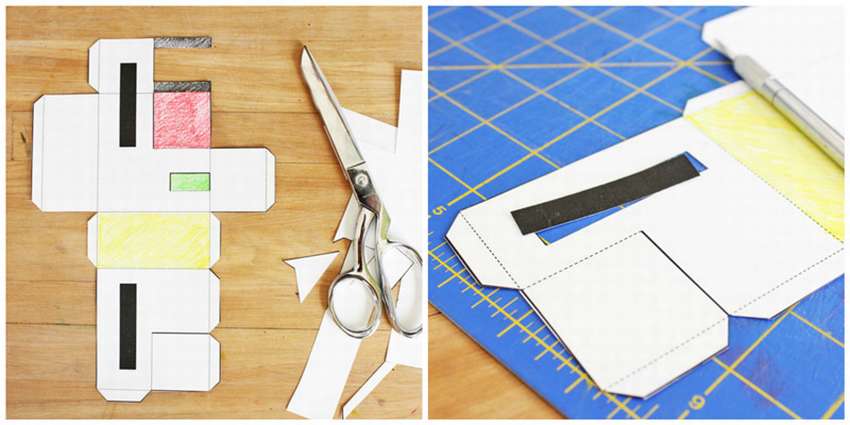 направете сами шаблони за хартиени къщи