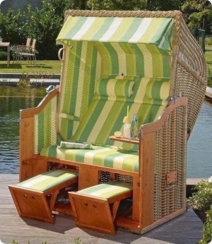 bærbar chaiselong til sommerresidens
