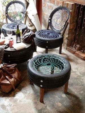 мебели от гуми за лятна резиденция