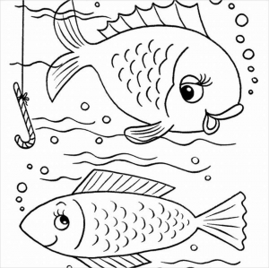 оцветяване на риба за деца