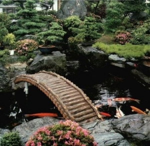 мост за градински дизайн