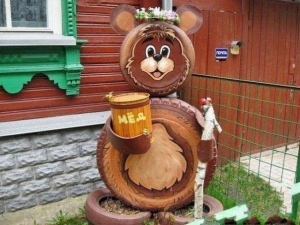 декоративна мечка за градината