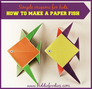 оригами риба за деца