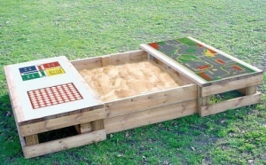 игрална маса с пясъчник