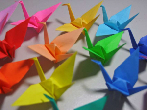 оригами хартия кран