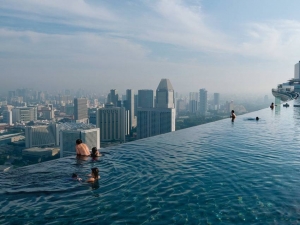 Басейн на покрива на хотела в Сингапур: +40 снимки!