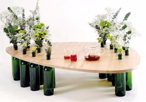 borosüveg asztal