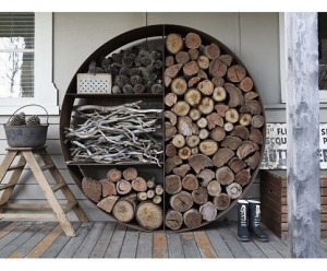 съхранение на дърва за огрев в страната